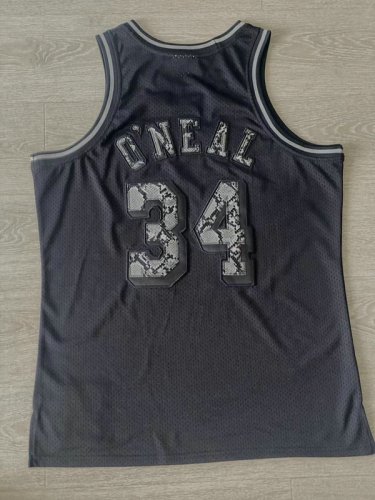 Leather Snakeskin Shaquille O'Neal Los Angeles Lakers 1996-97 Maillot